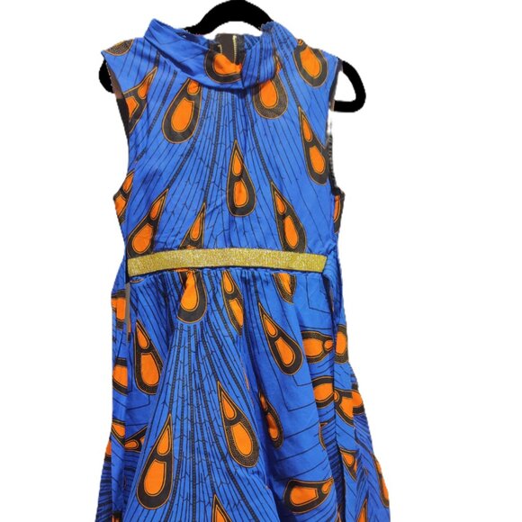 Stunning, Vibrant Blue Girl's Event Dress Size from London - Laviye - 9/10 - Picture 2 of 7